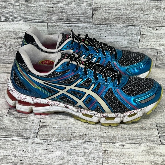 Asics Gel Kayano 19 Blue Running Shoes T392N Women Size 9.5 - Picture 3 of 12